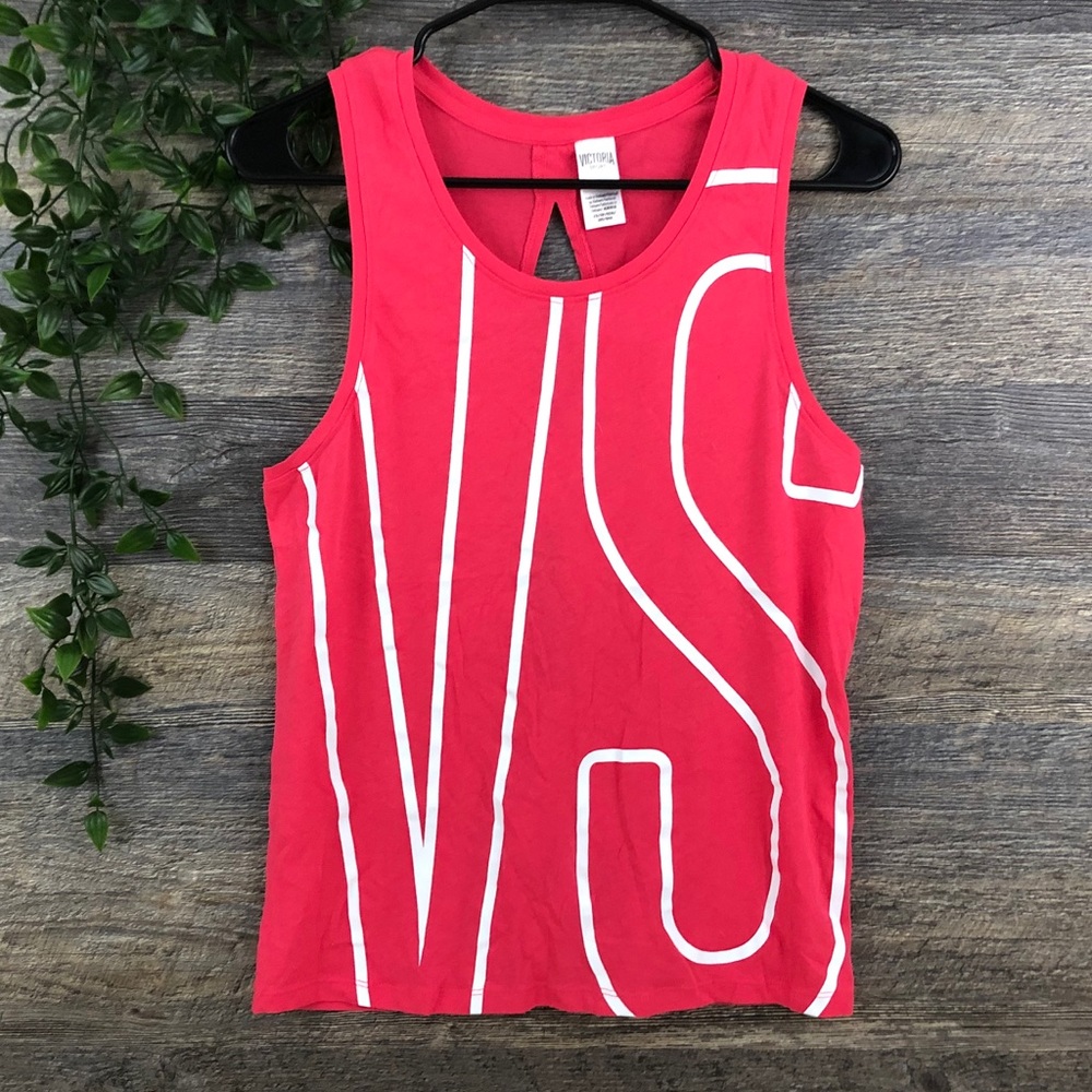 VS Sport Key Hole Back Tie Muscle Tank Size XS